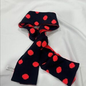 Old Navy Black and Red Polka Dot Scarf